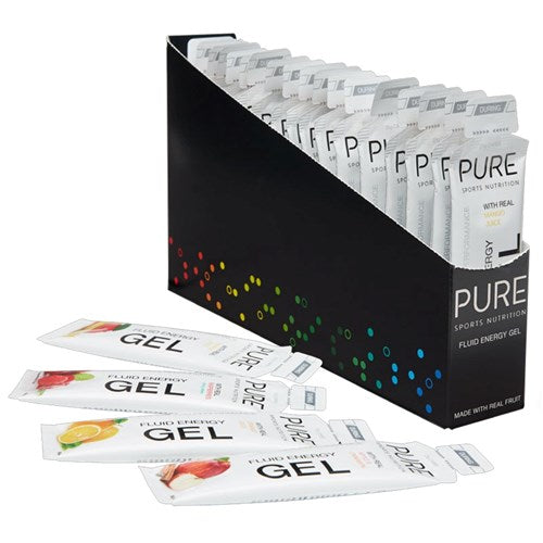 Pure Fluid Energy Gel Lemon Lime 50g Box of 18