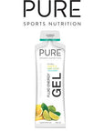 Pure Fluid Energy Gel Lemon Lime with 30mg Caffeine 50g Box of 18