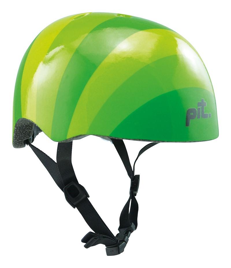 Pit Stripes Kids Helmet- Green