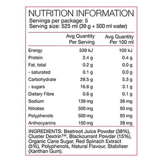Pure Performance + Race Ready Nitrates 39g 5 Sachets