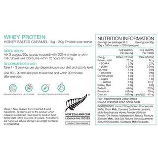 Pure Whey Protein Concentrate 1kg - Salted Caramel