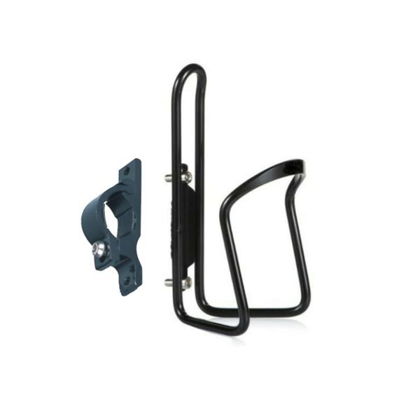 QBP Alloy Bike Bottle Cage With 22.2mm Handlebar Mount - Matt Black
