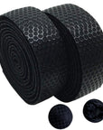QBP Stealth PU Handlebar Tape Silicone Honeycomb Grip - Black