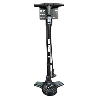 QBP Air Raid Floor Pump 120 PSI Steel Barrel Smart Head Oversize Gauge