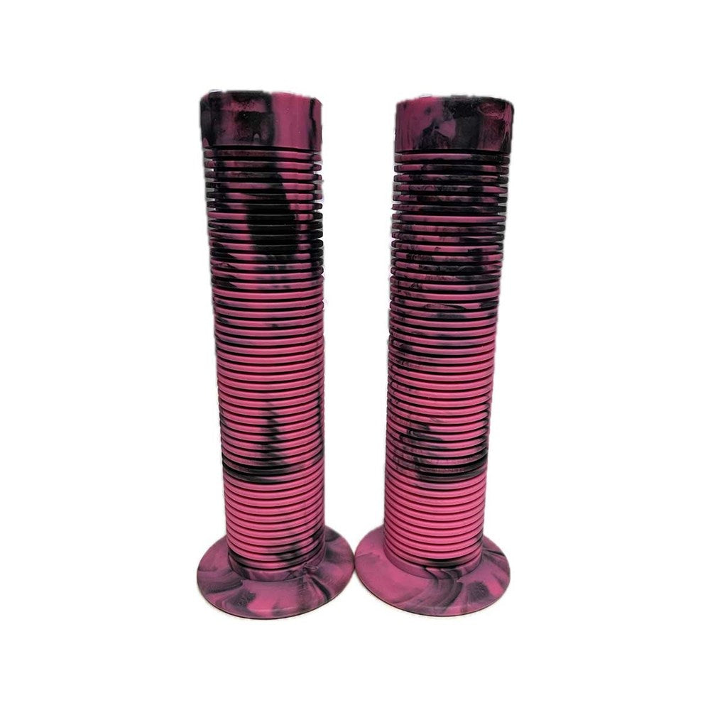 QBP BMX Candy Stick Grips 130mm Dual Compound - Black/Pink