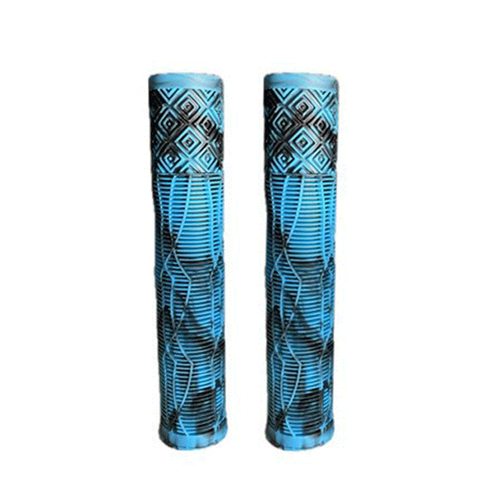 QBP Scooter Grips Super Soft Rubber 162mm - Black/Blue