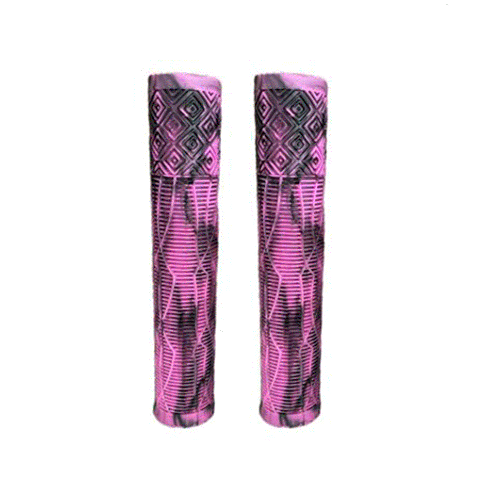 QBP Scooter Grips Super Soft Rubber 162mm - Pink/Black