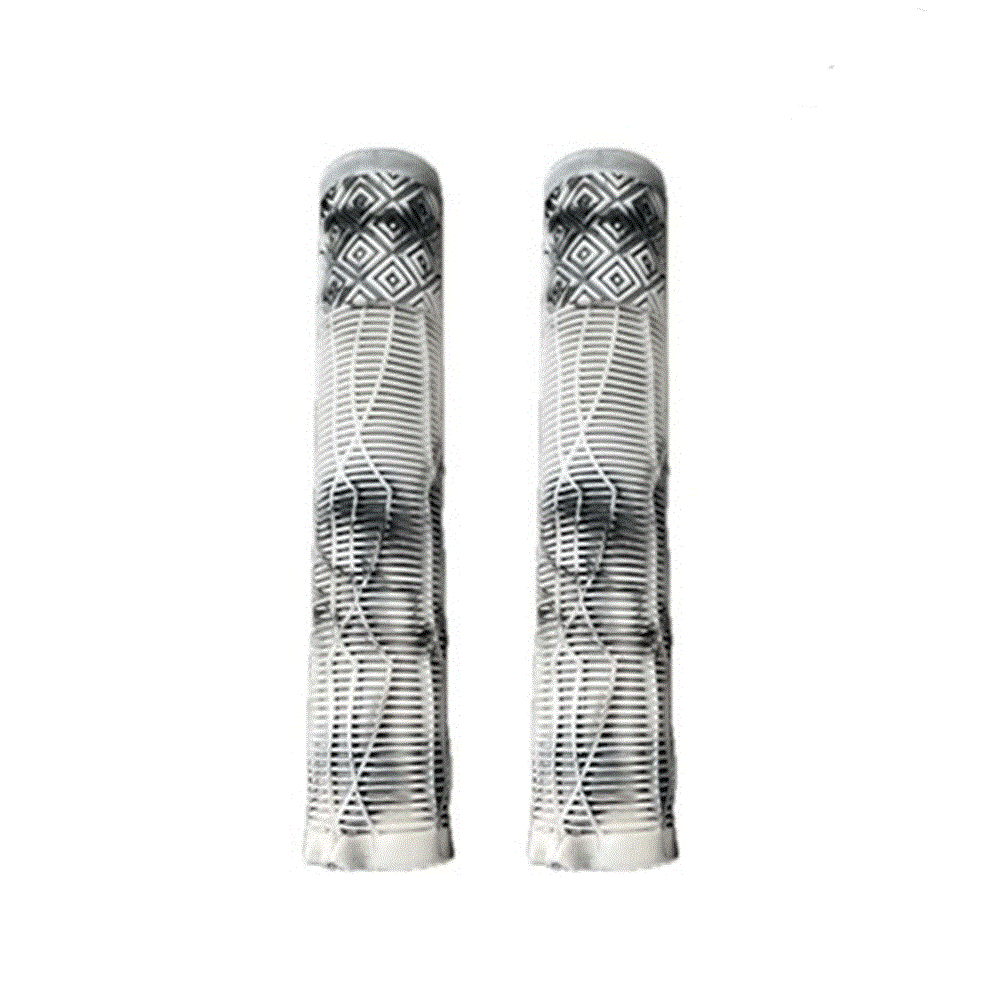 QBP Scooter Grips Super Soft Rubber 162mm - White/Black
