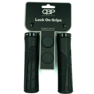 QBP MTB Lock-On Bike Grips 130mm - Black