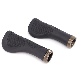 QBP Lock-On Ergonomic Bike Grips 140mm - Black