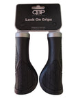 QBP Lock-On Ergonomic Bike Grips 140mm - Black