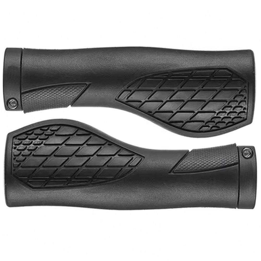 QBP Ergo Lock-On Bike Grips 127mm - Black
