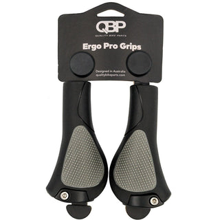 QBP Ergo Pro Lock-On Bike Grips 127mm - Black