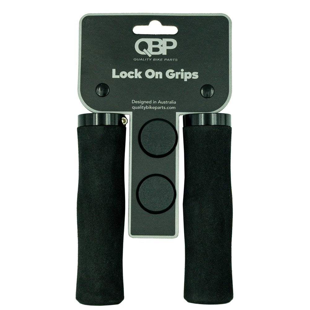 QBP MTB Lock-On Foam Grips 130mm - Black