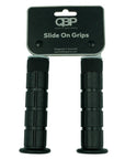 QBP MTB Oury Style Grips With Flange 130mm - Black