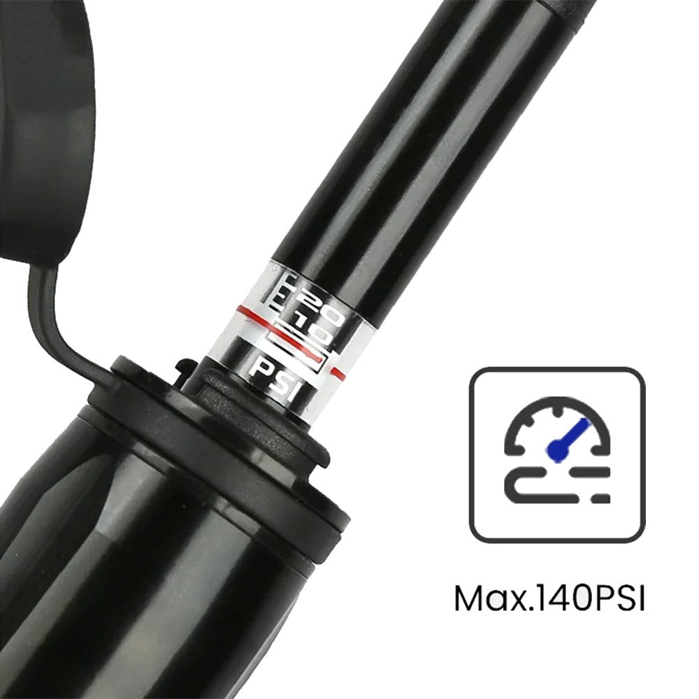 QBP Air Road Hand Pump Aluminium Barrel with Extractable Hose 120 PSI