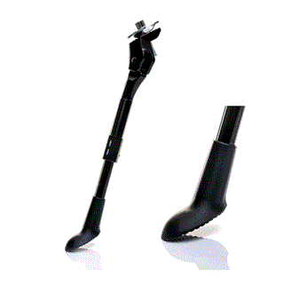QBP Centre Mount Kickstand Big Foot 24–29 Inch - Black