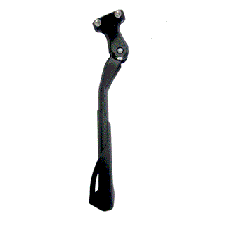 QBP Rear Chainstay Kickstand KSA 40mm 24–29 Inch Adjustable E-Bike Spec XL Foot - Black