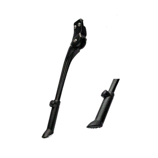 QBP Rear Chainstay Kickstand KSA 18mm 24–28 Inch - Black