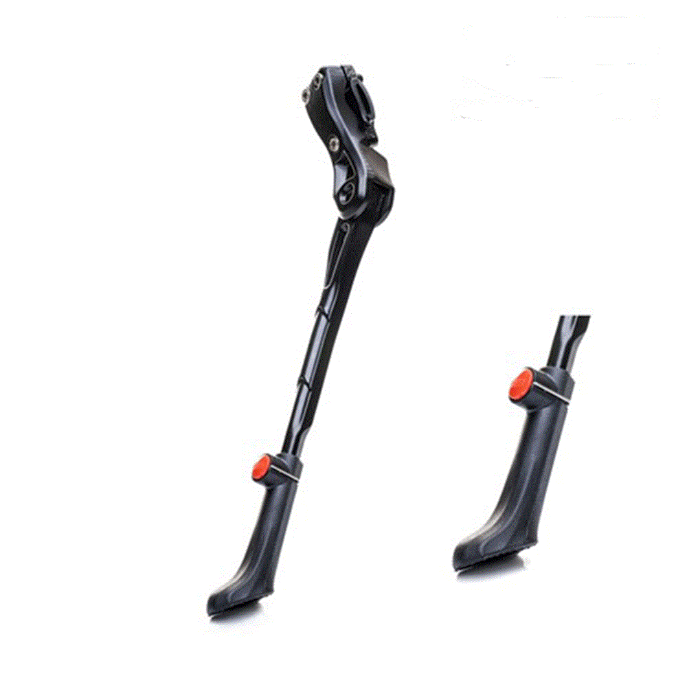 QBP Chainstay Mounted Kickstand 24–28 Inch With Adjustable Large Base - Black