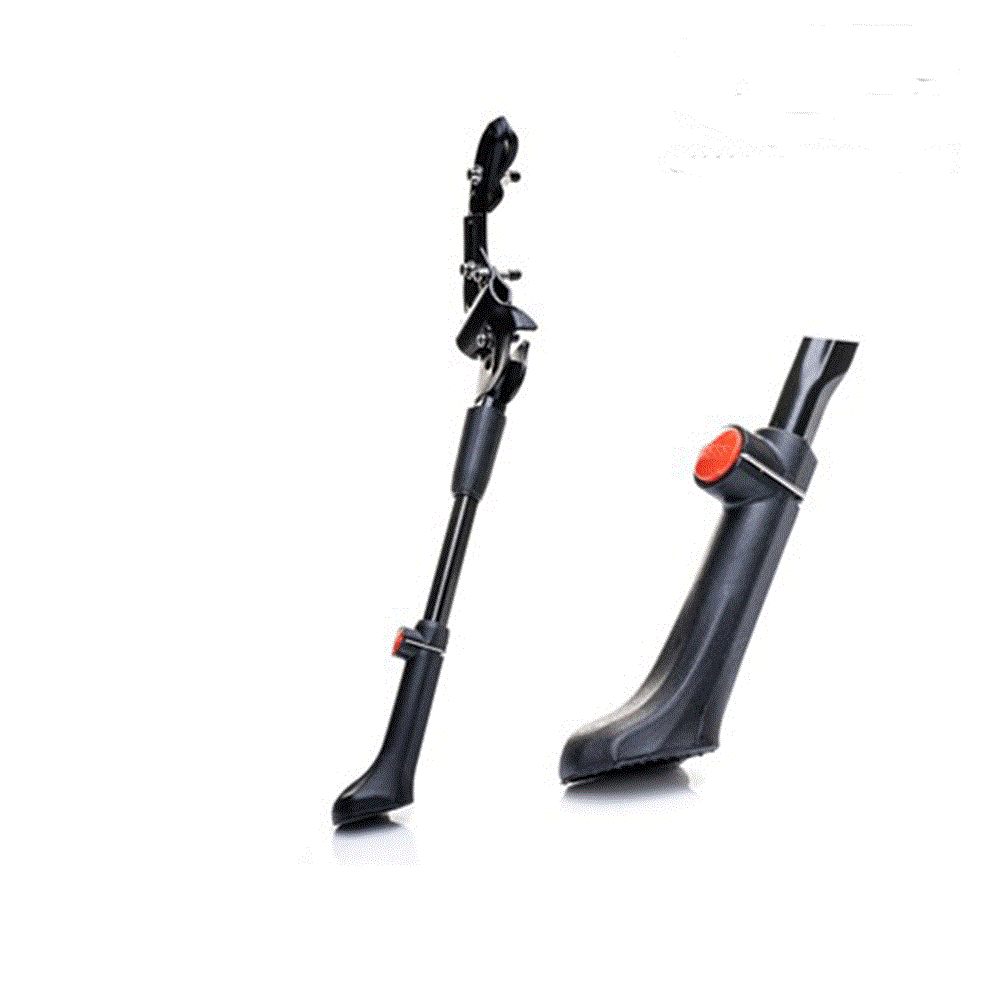 QBP Rear Chainstay Kickstand Disc Brake 24–28 Inch With Adjustable Push Button XL Base - Black