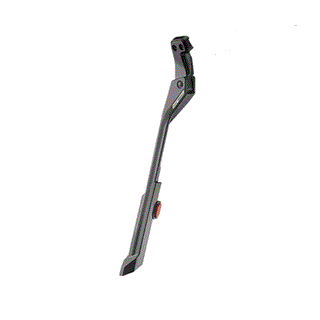 QBP Rear Chainstay Kickstand KSA 18mm 24–28 Inch Heavy Duty Adjustable E-Bike Compatible - Black