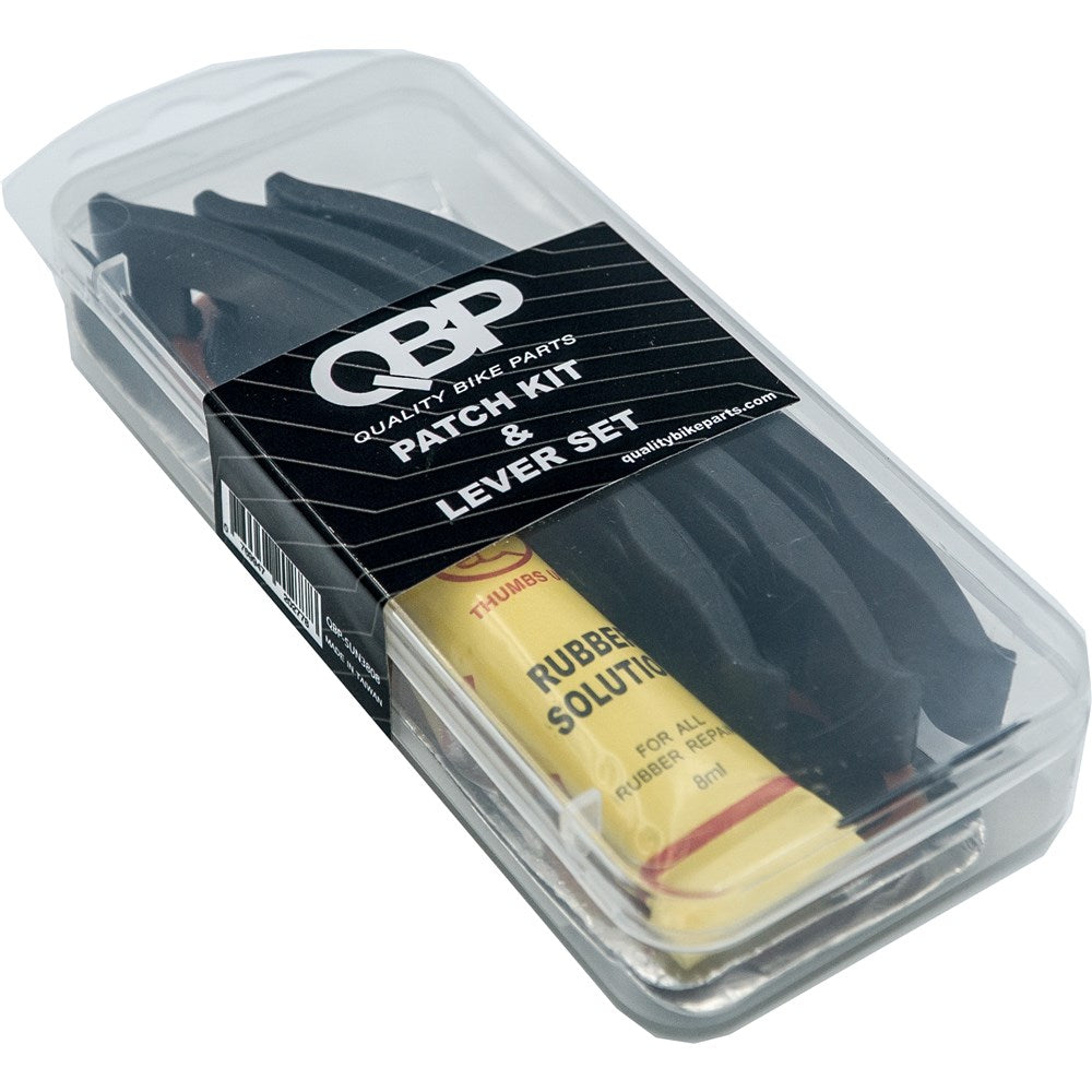 QBP Bike Patch Kit with Tyre Levers Tube Repair Set