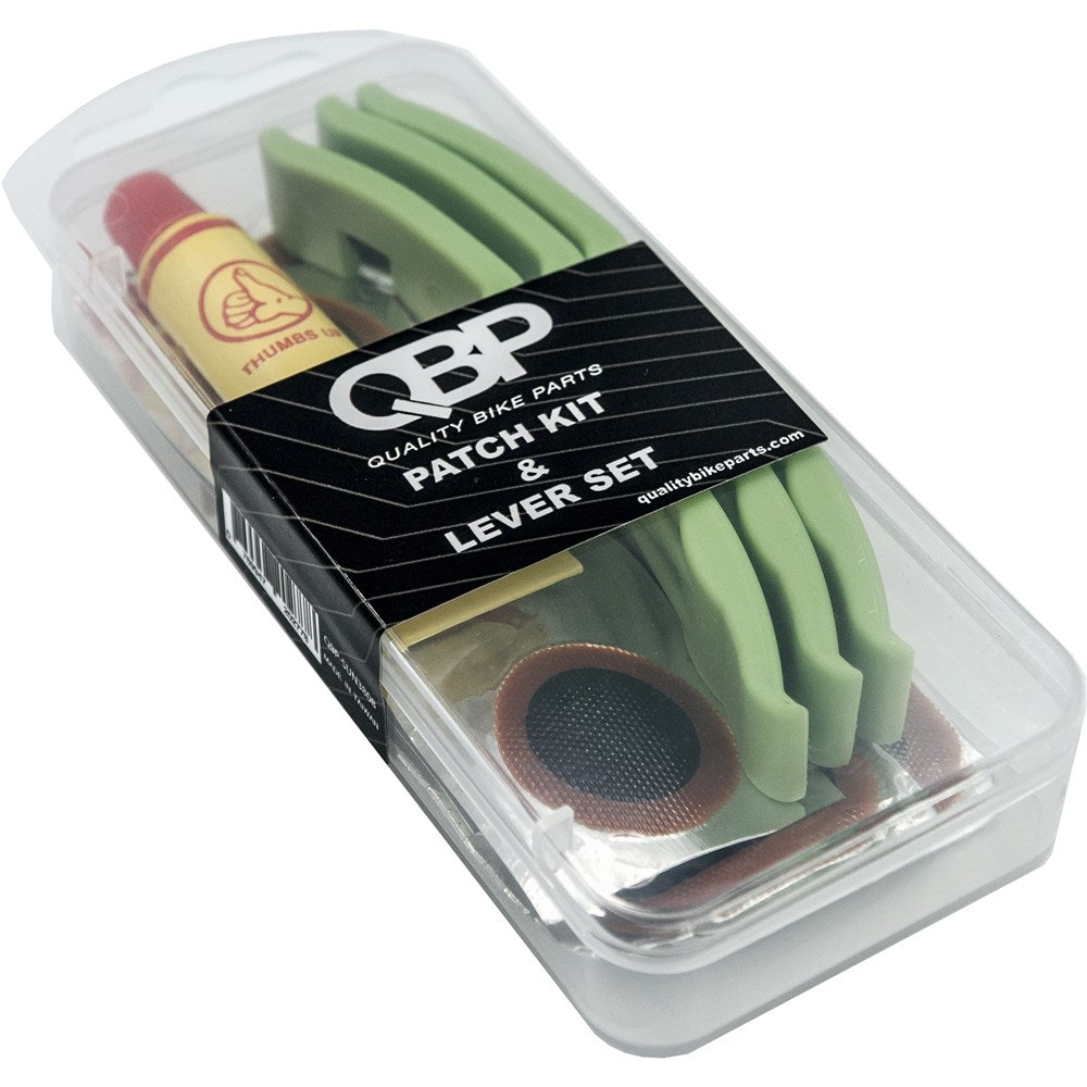 QBP Bike Patch Kit with Tyre Levers Tube Repair Set