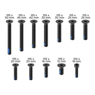 Quad Lock Replacement PRO Screw Set Black