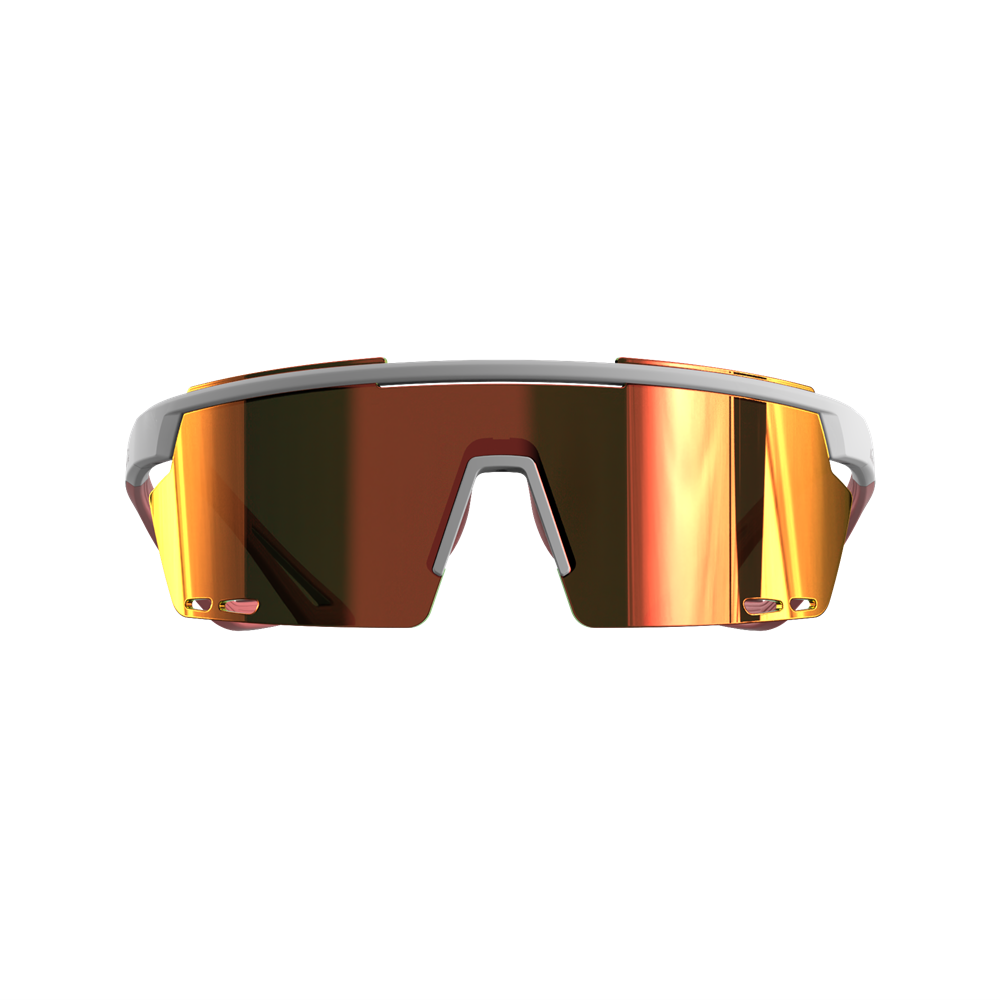Magicshine Rouleur Cycling Glasses Photochromic Colour Lens - White/Pink