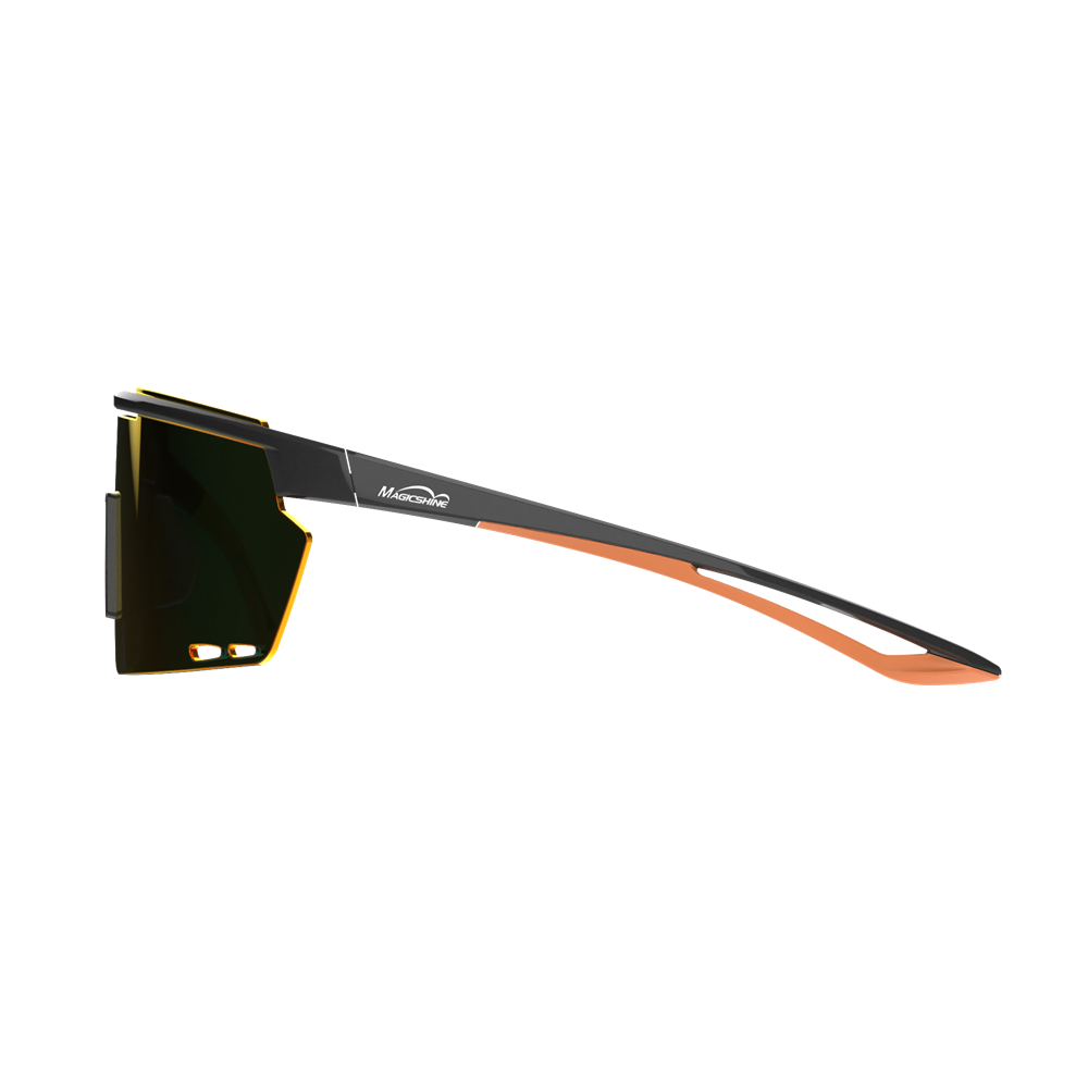 Magicshine Rouleur Classic Cycling Sunglasses - Black/Orange