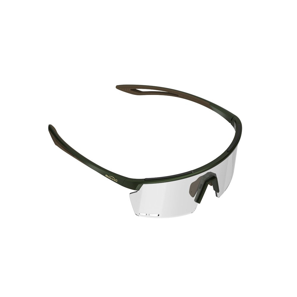 Magicshine Rouleur Cycling Glasses Photochromic Lens - Green/Brown