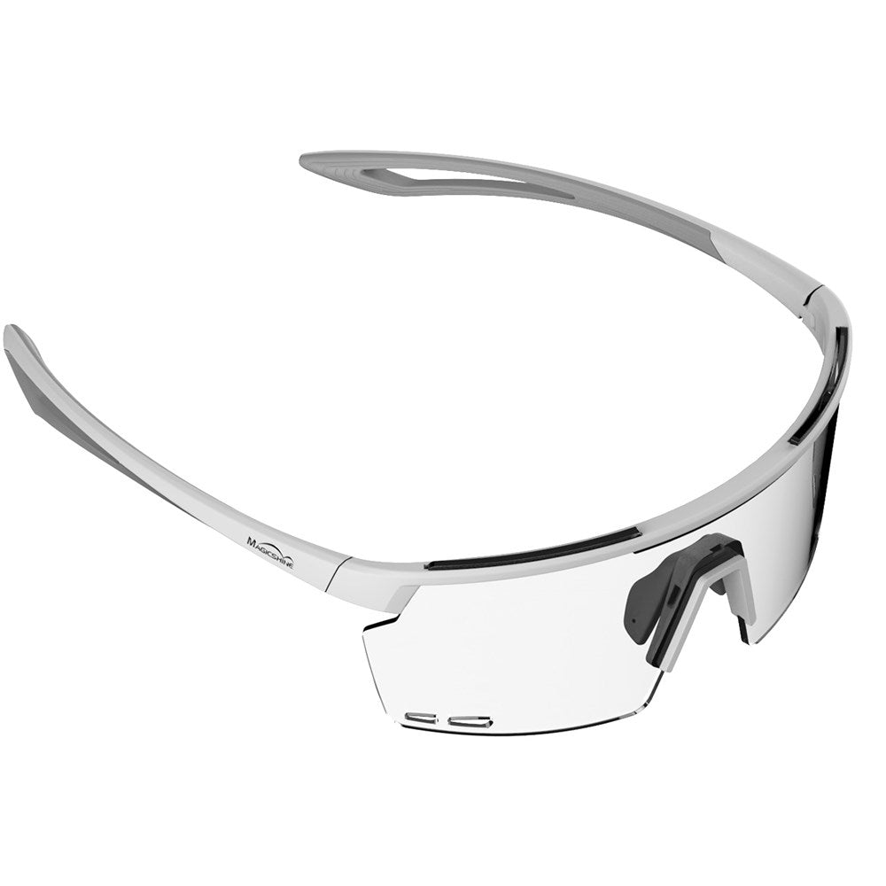 Magicshine Rouleur Cycling Glasses Transparent Lens - White/Grey
