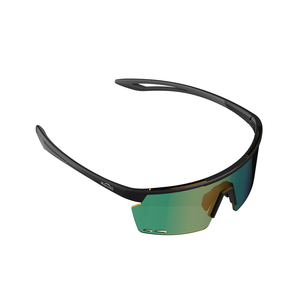 Magicshine Rouleur Classic Cycling Sunglasses - Black/Grey