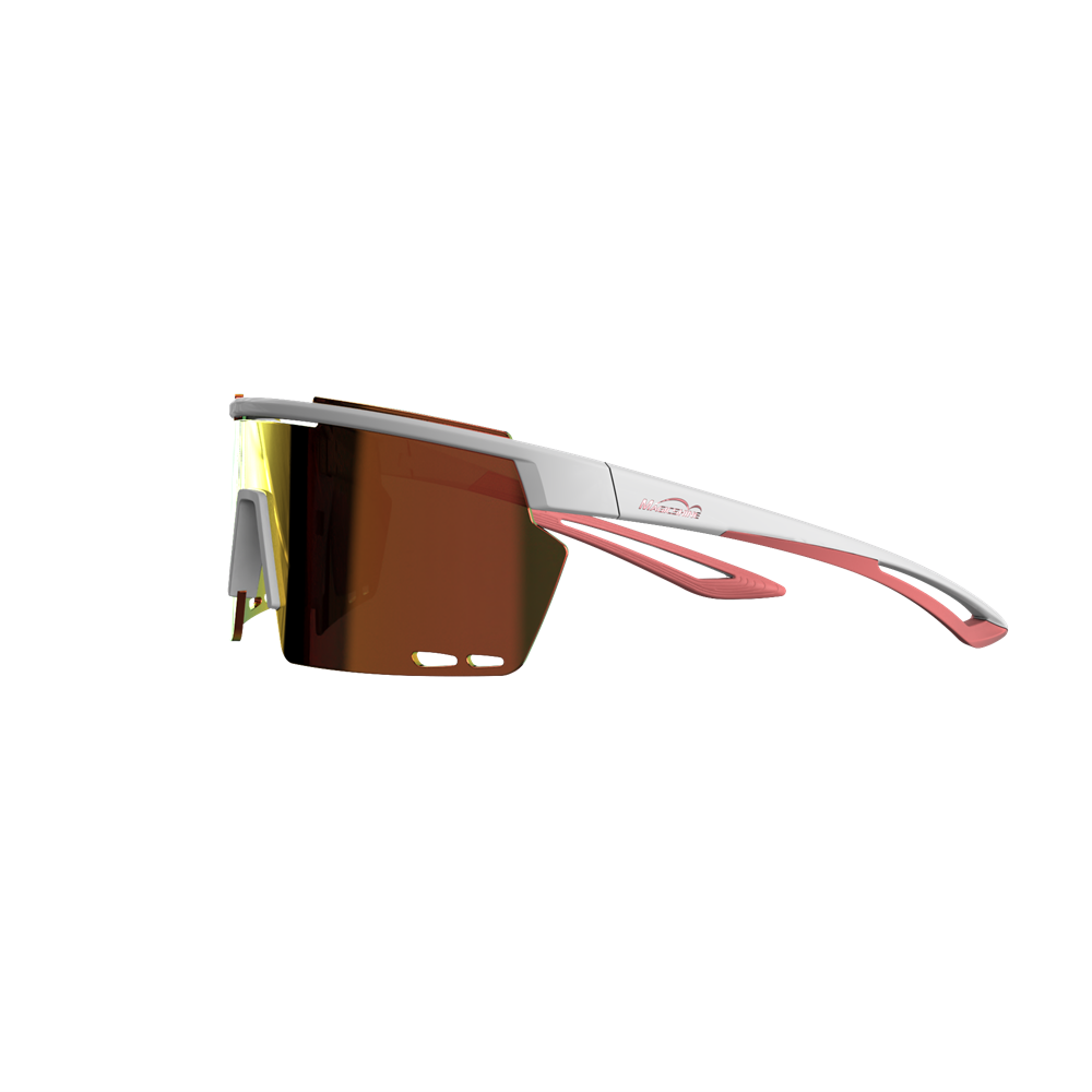 Magicshine Rouleur Classic Cycling Sunglasses - White/Pink