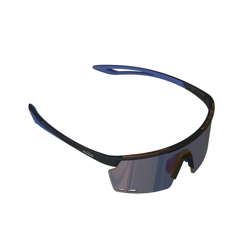 Magicshine Rouleur Classic Cycling Sunglasses - Black/Blue
