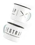 Restrap Technical Bikepacking Gear 20OZ Enamel Mug - White