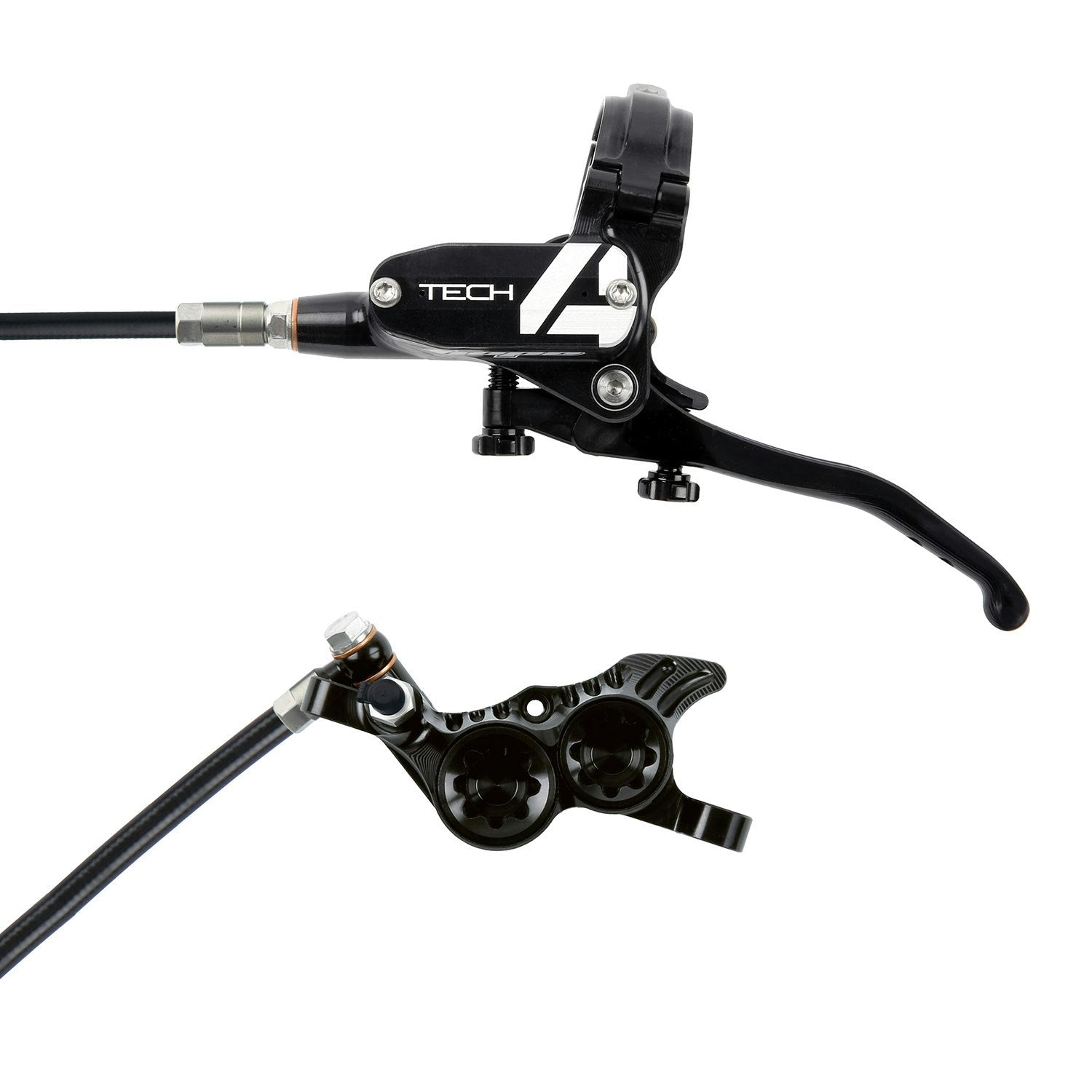 Hope Tech4 V4 Brake Front Black Cable - Black/Black