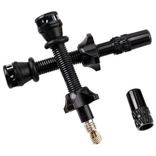 RYFE High Flow Tubeless Presta Valves Pair 60mm - Black