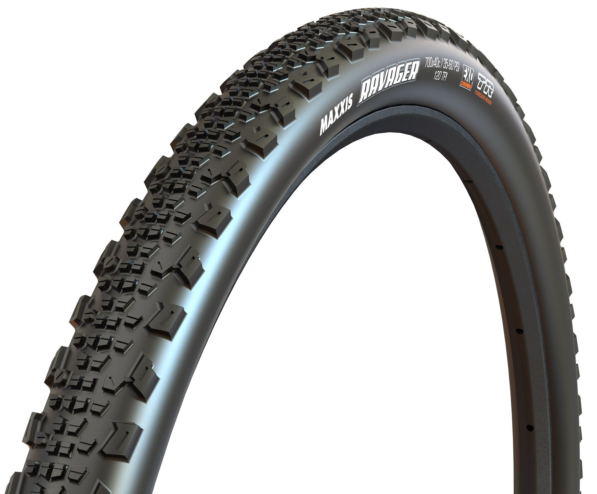 Maxxis Ravager 700 x 45 Folding Bead 60 TPI EXO TR Tyre - Black