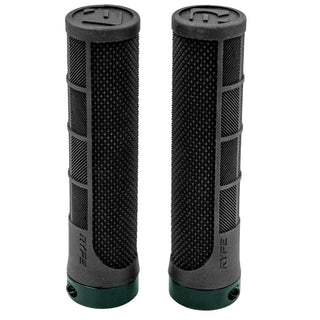RYFE Ripsaw Lock-On Grips Pair 132mm Length 32mm MTB Grip - Black