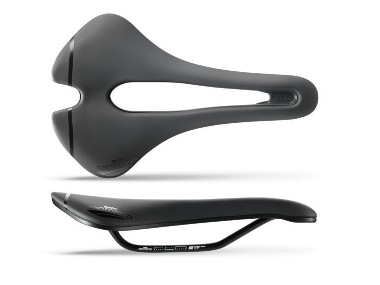 Selle San Marco Aspide Short Open Fit Narrow Sport Saddle - Black
