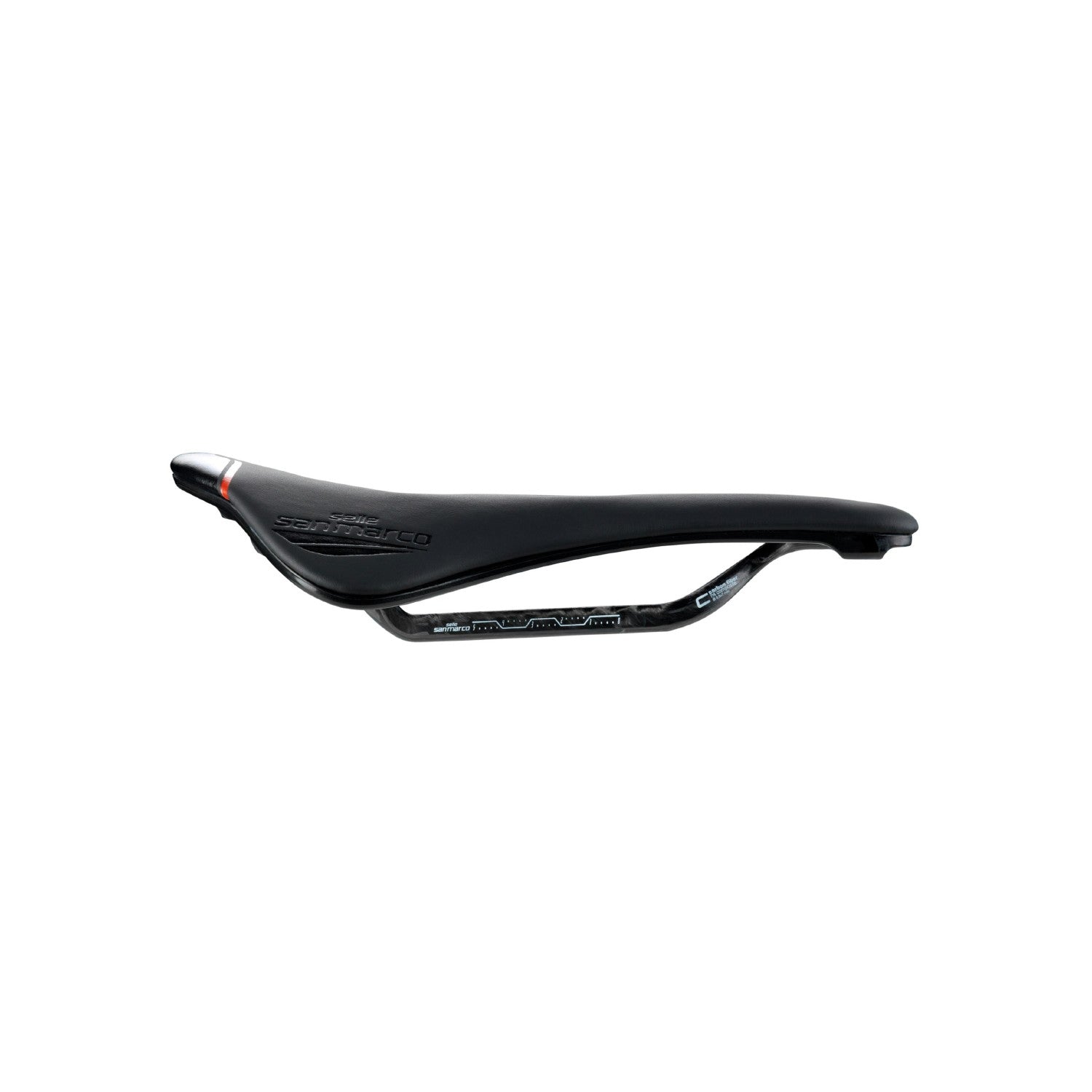 Selle San Marco Aspide Short Carbon FX Open Fit Narrow Saddle 139MM - Black