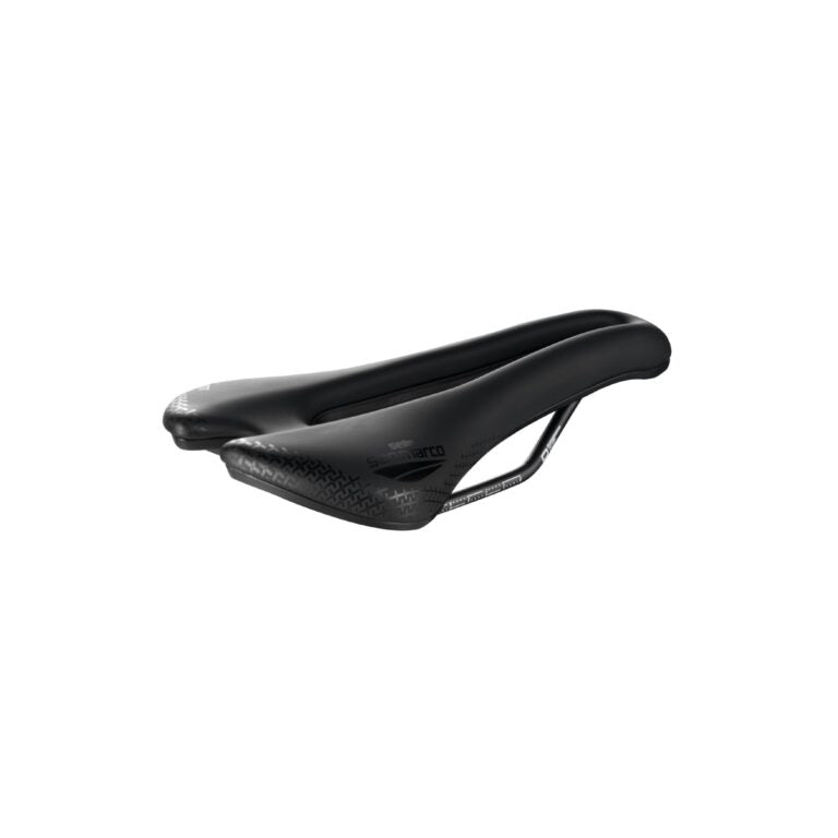 Selle San Marco Aspide Short Comfort Dynamic Open Fit Narrow Saddle 139MM - Black
