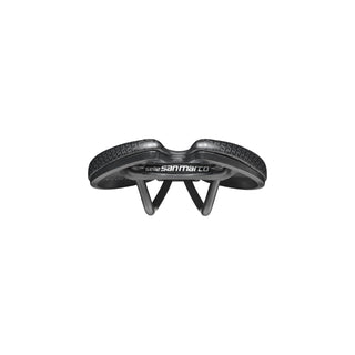 Selle San Marco Aspide Short Comfort Dynamic Open Fit Narrow Saddle 139MM - Black