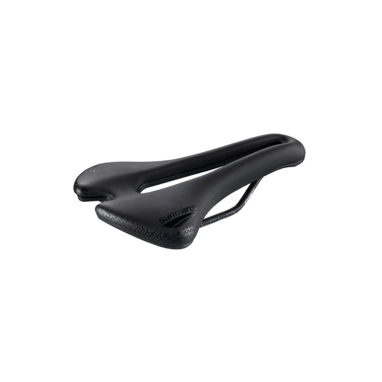 Selle San Marco Aspide Short Comfort Dynamic Open Fit Wide Saddle 155MM - Black