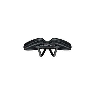 Selle San Marco Aspide Short Comfort Dynamic Open Fit Wide Saddle 155MM - Black