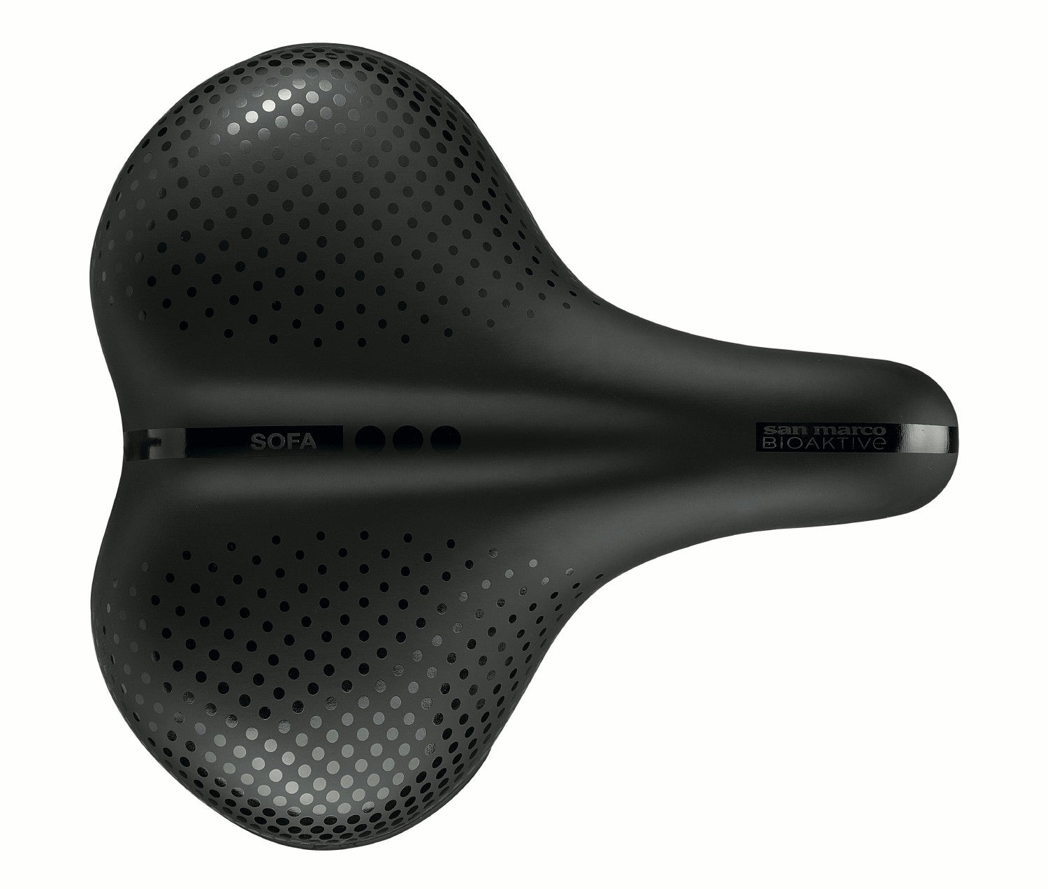 Selle San Marco Trekking Gel Mens Large Saddle - Black