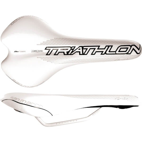 Selle San Marco ERA Dynamic Triathlon Rail Saddle - White
