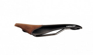Selle San Marco Concor Urban Performance Xslite Saddle - Black/Brown Thread